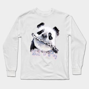 Panda Play Long Sleeve T-Shirt